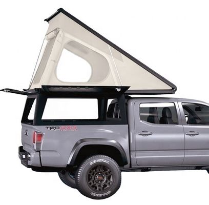 四季テント タコマ キャンピングカー シェル 屋根上テント 250×135cm アルミ 窓付き 黒